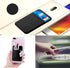 ACKLLR 3 Pack Cell Phone Card Holder, Adhesive Sticker for Back of Phone, Stretchy Fabric Card Sleeves
