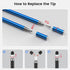 MEKO 4 Pack Stylus Pens for Touchscreens, 2-in-1 High Sensitivity & Precision Capacitive Stylus for iPad, iPhone,