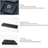 Luqeeg Foldable Bluetooth Keyboard, 81 Keys Pocket Keyboard, Rechargeable Full Size Slim Keyboard for Windows Tablet PC