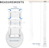 VIVO Vertebrae Cable Management Kit, Adjustable Quad Entry Wire Organizer for Home Office, White