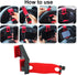 3 Pcs Adjustable Car Phone Holder Cradles, Universal Mobile Phone Mount for Car Steering Wheel