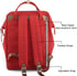 Backpack 17 Inch backpack (1882-Red&plus) Himawari Large Travel with Laptop Compartment Roomy Doctor Bag College