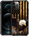 TnXee iPhone 11 Pro Max Case - Wood Grain American Flag Bald Eagle, Shockproof, Anti-Scratch, Perfect Gift for Men &