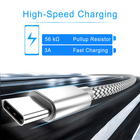 Basesailor 6.6FT USB Type C Charger Cable 2-Pack for iPhone 16 15 Pro Max, Samsung Galaxy S24 S23 S22, Google Pixel 8 7