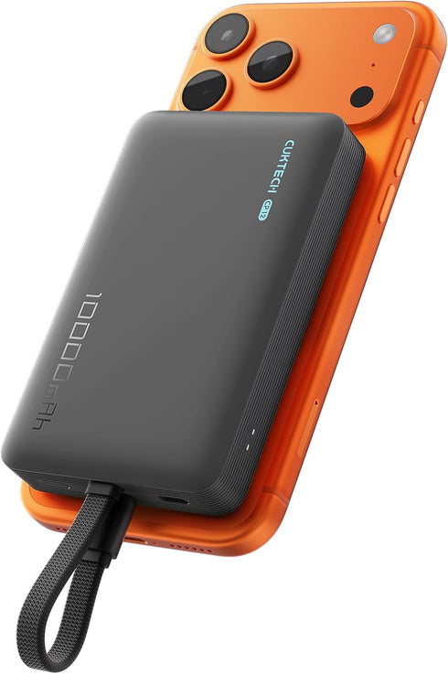 CUKTECH Magnetic Power Bank, 10000mAh Portable Charger, 20W Fast Charging & 7.5W Wireless,