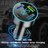 4 Port USB Car Charger Adapter, Car Charger USB C with Voltage Display PD 3.0 & QC 3.0 Fast Charging for iPhone,