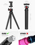 ZOINSHOT Phone Tripod, Upgraded Mini Flexible Tripod for iPhone with Wireless Remote, Portable Camera Tripod for Video
