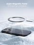 Lamicall iPhone 15 Pro Max Magnetic Case - Slim Translucent Hard Cover, Military Grade Shockproof, Anti-Slip Edge,