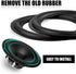 2pcs 6 Inch Perforated Rubber Speaker Foam Edge Surround Rings for Speaker Repair or DIY Replacement Parts