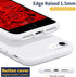 IceSword iPhone SE 3 Case 2022 - White Silicone Gel Rubber Cover for iPhone SE 3 & 2020 (2nd Gen) 4.7" Drop Protection
