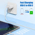 USB C to USB C Charging Cable 3Pack 6ft 60W, Fast Charge Cord for iPhone 15 Pro Max Plus, Samsung S23