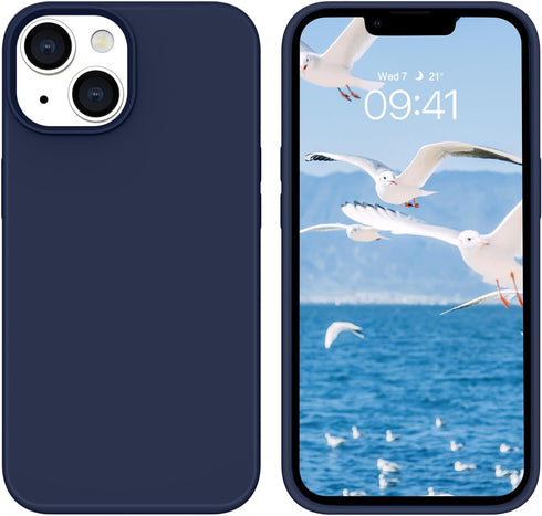 BENTOBEN iPhone 14 Case, Soft Silicone Gel Rubber Bumper with Microfiber Lining, Hard Back Shockproof Protective Cover