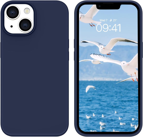 BENTOBEN iPhone 14 Case, Soft Silicone Gel Rubber Bumper with Microfiber Lining, Hard Back Shockproof Protective Cover