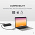 Plugable 7-in-1 USB Powered Hub for Laptops, USB Power Station for Multiple Devices with 60W Power Adapter