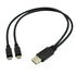 UCEC Dual Micro USB Splitter Cable: Charge 2 Micro USB Devices Simultaneously from 1 USB Port (1 pack)