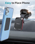 APPS2Car Magnetic Car Phone Mount with Adjustable Arm & 6 Strong Magnets for iPhone 13 Pro 12 Pro Xs XS Max XR, Samsung