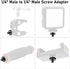1/4" Male to 1/4" Male Threaded Tripod Screw Adapter, Double Head Stud for Camera Cage Mount, Black, 2 Packs