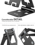 Cell Phone Stand for Desk, Adjustable Desktop Phone Holder Stand, Foldable Mobile Phone Dock for iPhone 15, 14, 13, 12,