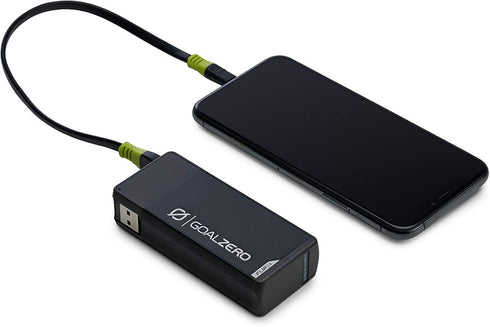 Goal Zero Flip 24 Portable Phone Charger, Black, USB Battery Bank for Travel and Emergency Use