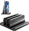Vaydeer Vertical Laptop Stand for Desk, Adjustable Dual Slots Plastic Holder with Space Saving 4-in-1 Design