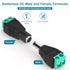12V DC Adapter Plug 5.5mm x 2.1mm, 10 Pair (10 Male + 10 Female) DC Power Connector for LED Strip CCTV