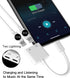 2pack,Compatible for iPhone Headphone Adapter Double Compatible with Lightning Port to Audio Jack and Charger Earphone Charging Splitter 11 12Mini pro xs xr 7 8 for ipad Connector Converter