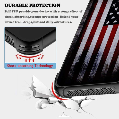 iPhone XR Case - Military-Grade Protection, Shockproof Corners, Anti-Scratch Old Flag Design