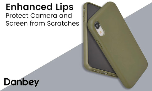Tepise Series iPhone XR Case, Shockproof Heavy Duty Drop Protection, 6.1 inches Display, Army Forest Green - Olive Green
