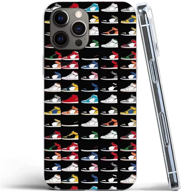 iPhone 13 The God of Basketball Sneaker Aesthetic Color Shoes Silicone Shockproof Protective Phone Cover