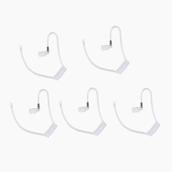 Replacement Acoustic Tube with Connector, Compatible with Motorola Kenwood Earpiece Headset (5 Packs)