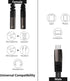 USB C Microphone Adapter, USB Type C to 3.5mm Combo Headphone Jack Audio Mic Adapter Y Splitter for Mac Book Pro, i-Pad Pro 2018/2020, OnePlus 7 Pro/8 Pro, Galaxy Note 10/10+/S20/20+/20 Ultra