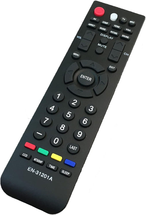 TV Remote Control Replacement for Older Emerson EN-31201A, EN-31201EM, Nexus EN-31201N