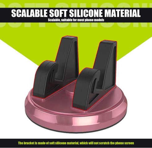 1 PC Car Dashboard Mobile Phone Holder, 360° Rotatable Non-Slip Center Console Holder for iPhone Smartphones