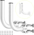 KORYCE Universal Wireless Bridge Bracket Mount, 2-Pack J Pole Mounts, 180 Adjustable Wall-Mounted