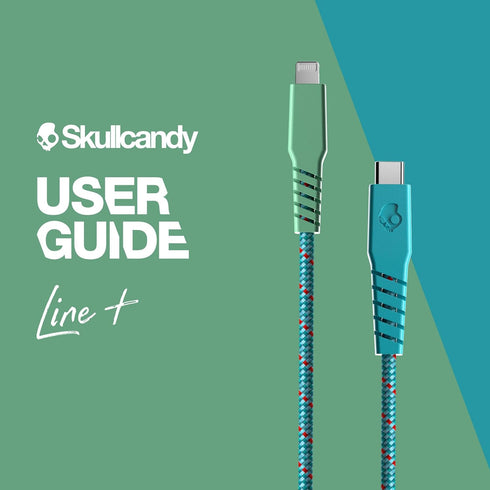 Skullcandy 90s Vacation 6ft Braided Lightning Cable, 20W USB C to Lightning Charger for Fast Charging iPhone/Pro/Max.