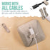Smartish Magnetic Cord Holder, Cable Wrangler Organizer with Magnet Clips for Charger Management, Lightly Toasted Beige