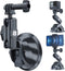 TELESIN Suction Cup Car Mount with Phone Holder for GoPro Max Mini Hero 12 11 10 9 8 7 6 5, Insta360 X3