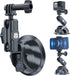 TELESIN Suction Cup Car Mount with Phone Holder for GoPro Max Mini Hero 12 11 10 9 8 7 6 5, Insta360 X3