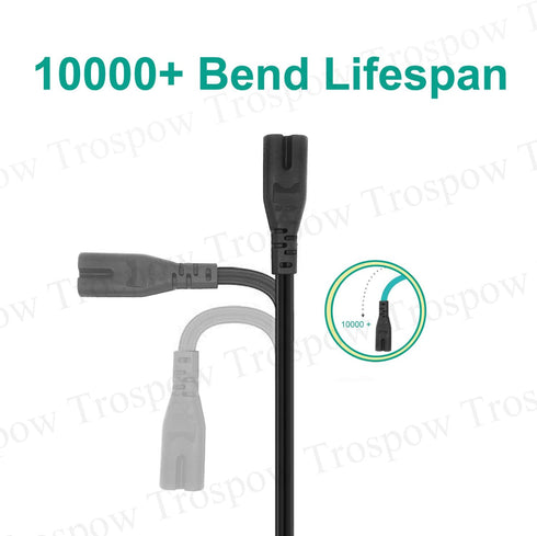 Trospow 8.2ft 2.1 3.1 2.0 9.1 2 Power Cable Replacement for JBL Bar Soundbar Speaker Prong AC Power Cord Cable