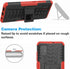Asuwish Phone Case for Samsung Galaxy A51 4G with Tempered Glass Protector, Heavy Duty Rugged Cover, Red
