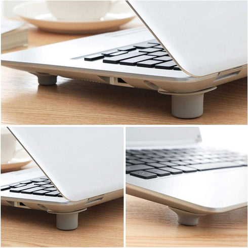 8 Pcs Small Notebook Laptop Cooling Pads, Skidproof Pad Cooler Stand (4pcs Large + 4pcs Small)
