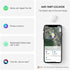 Key Finder 4 Pack, Compatible with Apple Find My (iOS Only), Bluetooth Tracker & Locator for Keys, Luggage, Remotes & More, Includes 4 Waterproof Keychains, Long Battery Life, Real-Time Tracking