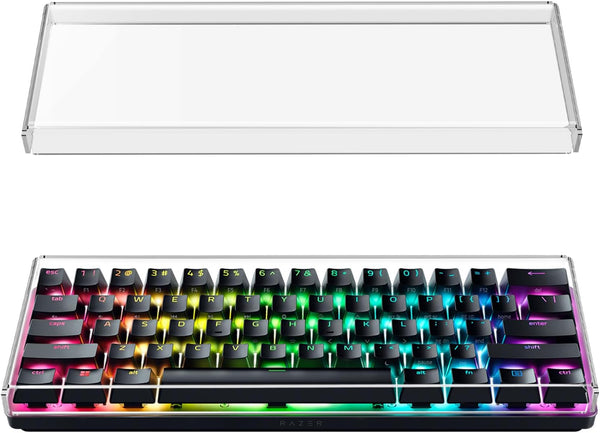 Geekria Premium Acrylic Keyboard Dust Cover for 60% Compact 61 Keys Keyboard Compatible with Razer Huntsman Mini