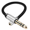 1/4 to 1/8 Headphone Cable Adapter, TRS Aux Cord 6.35mm Male to 3.5mm Female Stereo Jack for Amplifiers, Guitar