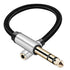 1/4 to 1/8 Headphone Cable Adapter, TRS Aux Cord 6.35mm Male to 3.5mm Female Stereo Jack for Amplifiers, Guitar