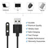 Chofit Charger for Military Smart Watch K22 K27 K28 K55 C20 C16, Smartwatch Charging Cable, Black