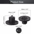 Fielect 6Pcs SpeakOn Panel Mount Socket Round, 4 Pole Audio Speaker Twist Lock Female Speakon