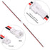 Letool 30 Pairs JST 1.25mm 2 Pin Micro Connector Plug with Red Black Wire Cable, 80mm