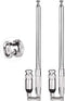 BINGFU 20-1300MHz Police Scanner Antenna 8 Sections Telescopic BNC Male Antenna 2-Pack Compatible