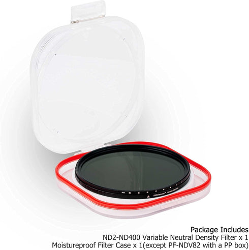PROfezzion 58mm Variable ND Filter, Multi-Coated ND2-ND400 for Canon EOS Rebel T7 T6i with 18-55mm Lens